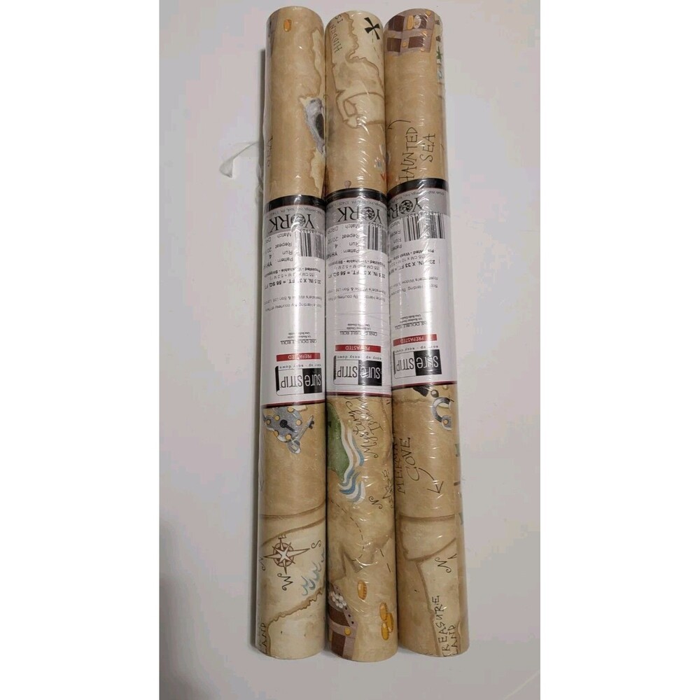 York Wallpaper 3 Double Rolls Sure Strip Prepasted Washable Strippable Kids USA